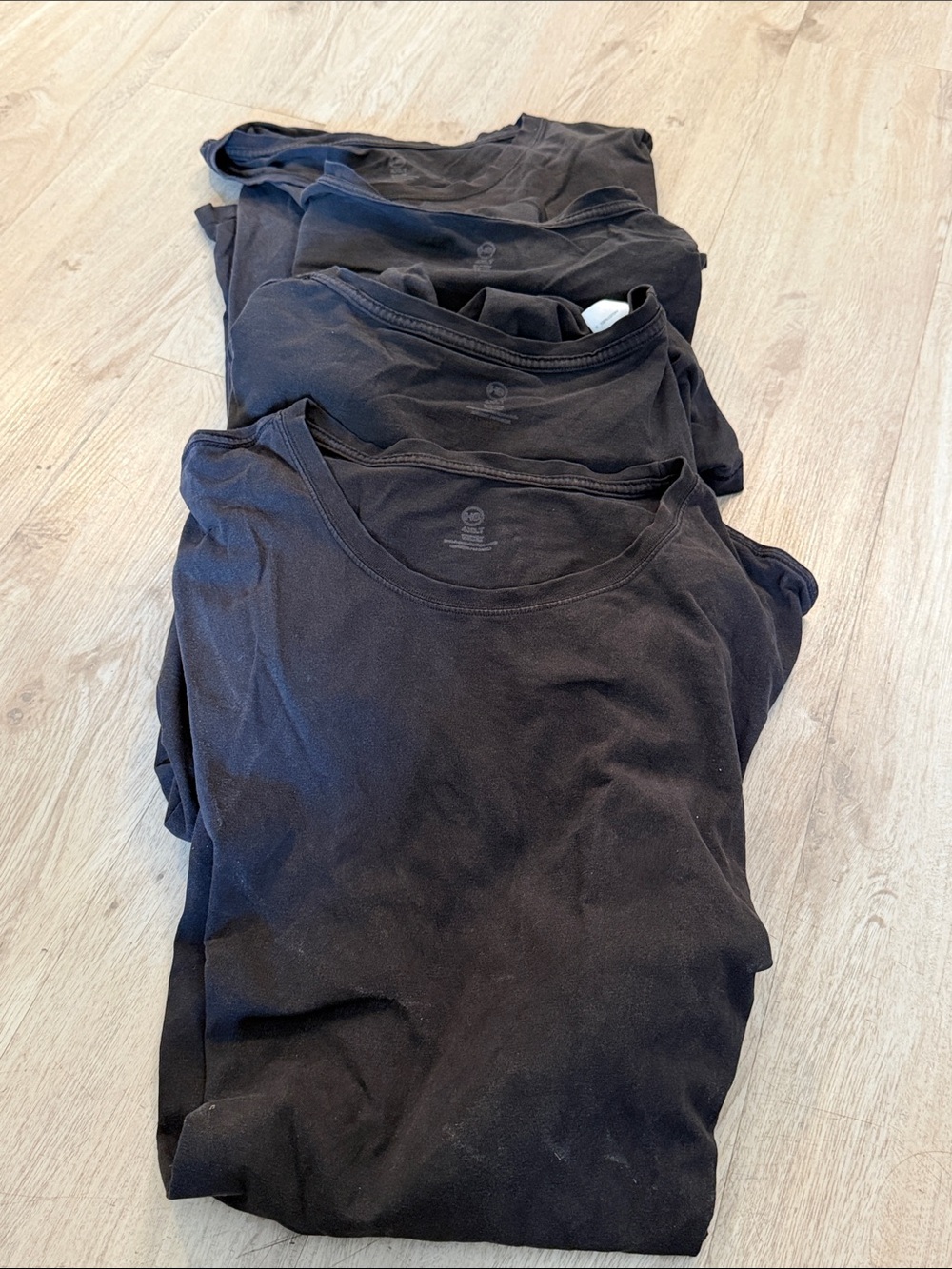 4 EA HB Black Crew Neck Men’s Shirt (4XLT)